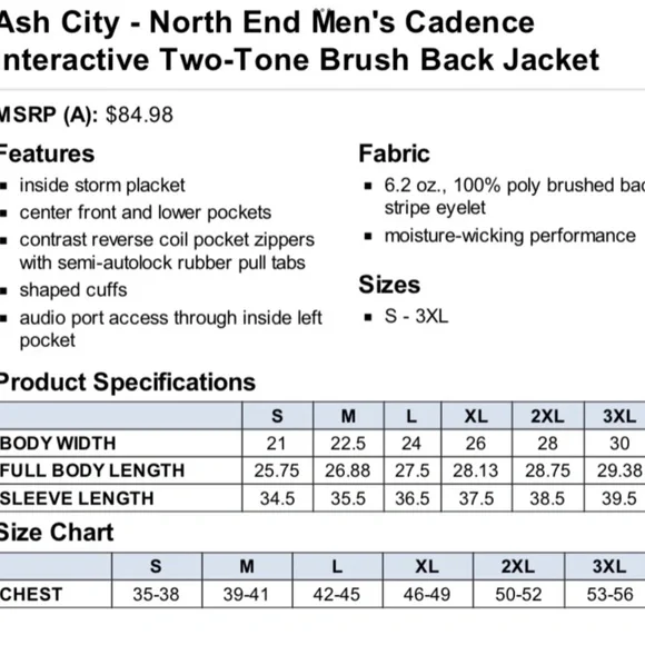 Interactive Two-Tone Brushed Back Jacket - Picture 6 of 7